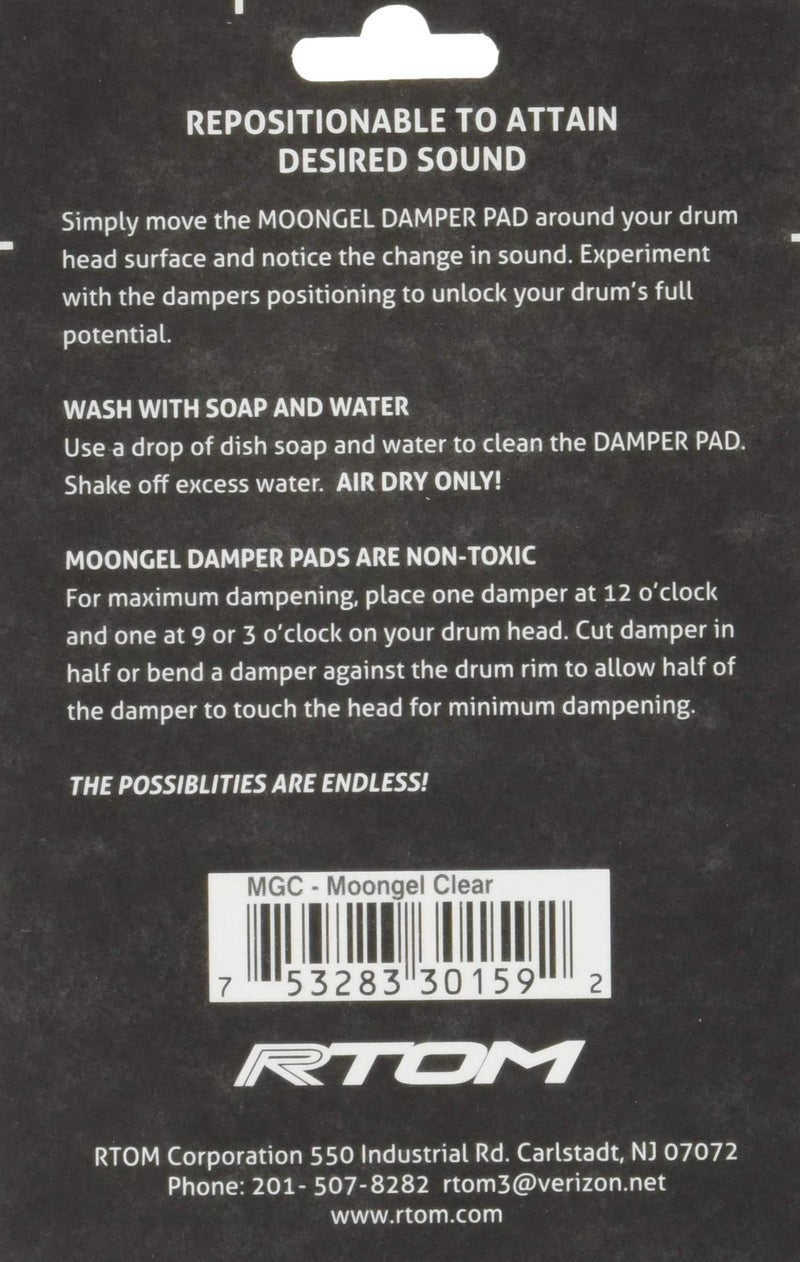 RTOM Clear Moongel Damper Pads - 4 Pack - 24 Pads - Image 2